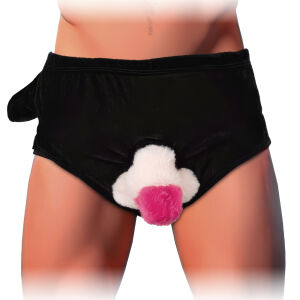 Nohavičky s plyšovým nafukovacím penisom zábavný darček - 78361430