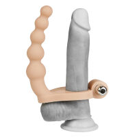 Vibračný erekčný krúžok na penis s masážerom - 79544000 - 2