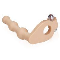 Vibračný erekčný krúžok na penis s masérom 14 cm - 76609366 - 4