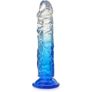 Elastické gélové dildo 17 cm dvojfarebný umelý penis - 71876786