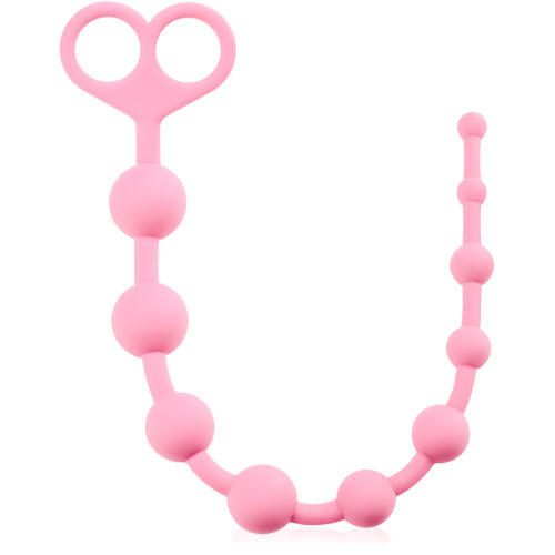 Ružové guličky na šnúrke do vagíny a análu 34 cm 10 guličiek - 70664255
