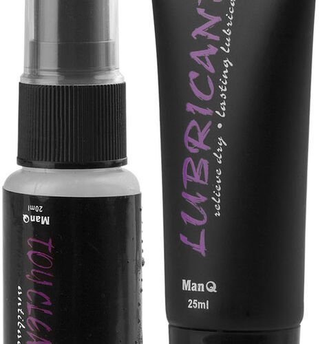 MINI SADA  MAN Q LUBRIKAČNÍ GEL 25 ml  + TOY CLEANER PROSTŘEDEK K ČIŠTĚNÍ  POMŮCEK  20 ml - 57215591