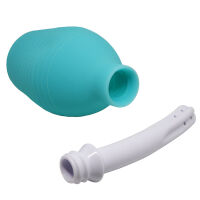 Modrý intímny irigátor s hruškou na análny sex klystír 310 ml - 76095790 - 4