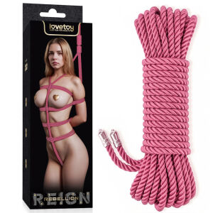 Rebellion ružové lano na spútanie bondage BDSM 10 m - 70000503