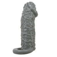 Stimulačný návlek na penis s výčnelkami a páskou na semenníky - 79707962 - 5