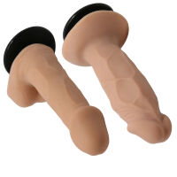 Realistický nastaviteľný strap-on pre páry s dvoma dildami - 76782492 - 3