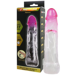 Priehľadný návlek na zväčšenie penisu + 5 cm - 70191499