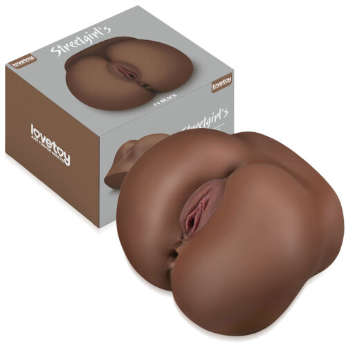 Realistický hnedý mužský masturbátor umelá pošva a anus - 79521164