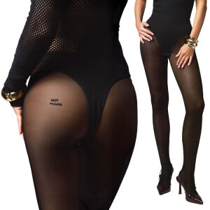 Obsessive Patrise pančuchy s nápisom "NOT YOURS" S/M - 71402768