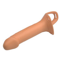 Strap-on postroj s telovým návlekom na zväčšenie penisu - 74696456 - 6