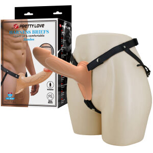Strap-on postroj s telovým návlekom na zväčšenie penisu - 74696456