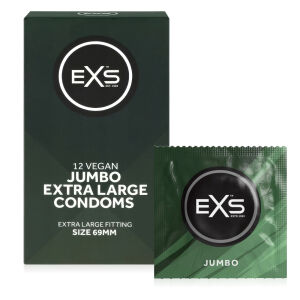 Kondómy EXS Jumbo XXL, veľký rozmer 69 mm, 12 ks - 72958610