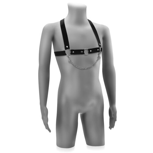 Pánsky postroj harness na hrudník popruhy bdsm - 78590379