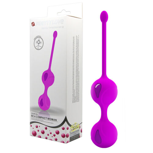 Fialové guľky na tréning Kegelových svalov gejša guľky 16,3 cm - 73022846