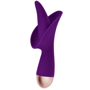 VIBRÁTOR G SPOT JAZÝČEK ORGASMOVÝ STIMULÁTOR - 10 FUNKCÍ VIBRACÍ A PULZACÍ  - 78307698