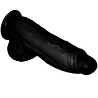 Mocné čierne žilnaté dildo realistický penis 7 cm v priemere - 74302835 - 2