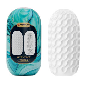 Elastický masturbátor pre mužov s výstupkami 13 cm - 70280321