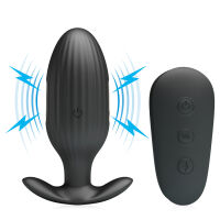 Vibrujúci análny kolík s elektrostimuláciou 7 funkcií + diaľkové ovládanie - 72577484 - 7