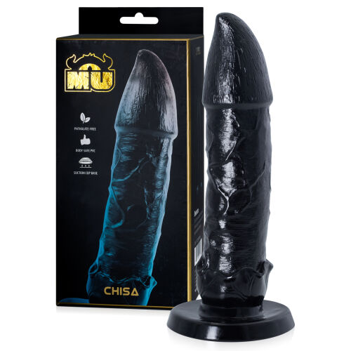 Čierne dildo fantasy detektor bodu G s prísavkou 21 cm - 76165595