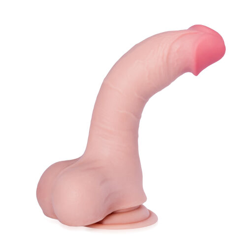 Realistické elastické umelé dildo 20 cm - 77987076
