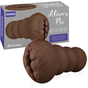 Alien's Pie hnedý umelý vaginálny masturbátor pre mužov - 70015234