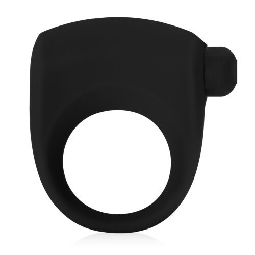 Čierny erekčný krúžok na penis s vibráciami - 71923663
