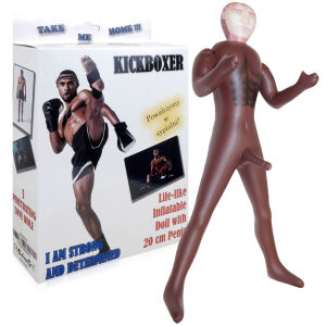 Nafukovacia bábika lásky Kickboxer penis 20 cm - 79963850