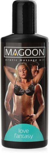 MAGOON LOVE FANTASY 100 ml - OLEJ NA EROTICKOU MASÁŽ SE SMYSLNOU VŮNÍ S JOJOBOVÝM OLEJEM  - 76159138