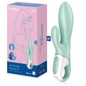 Satisfyer Air Pump Bunny nafukovací vibrátor s výstupkom na klitoris - 77029607