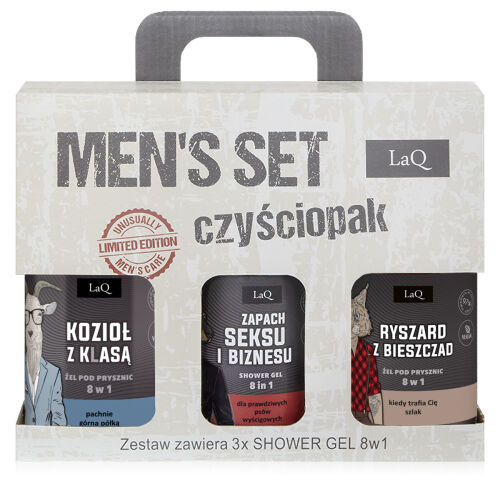 Súprava pre pravých mužov - 3x sprchový gél 500 ml - 77255027