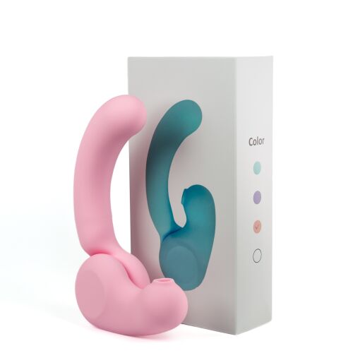 Modulárny vibrátor 2v1 s funkciou sania, 100 možností – 73232262