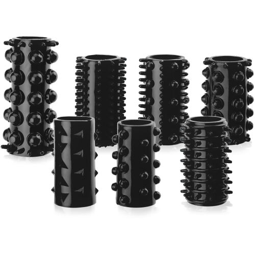 SADA 7 STIMULAČNÍCH NÁVLEKŮ S VÝSTUPKY NA PENIS – 70139578