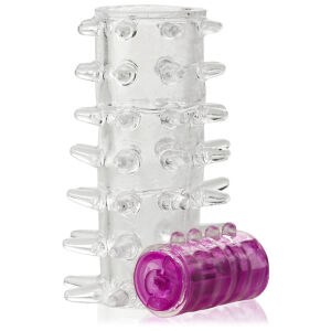 Vibrujúca hrubšia návlečka s ostňami WRW 037 PURPLE - 75661608