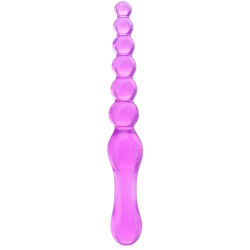 OBOUSTRANNÉ ANÁLNÍ DILDO KULIČKOVÁ SONDA ANAL PLUG GELOVÝ DONG  - 77643916