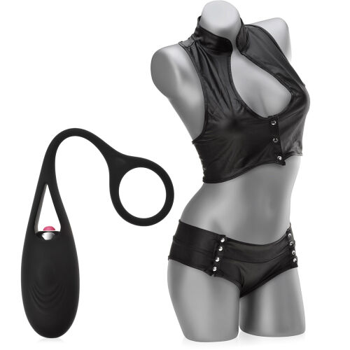 Súprava pre ženy: vibračné vajíčko + súprava spodnej bielizne - 79965847