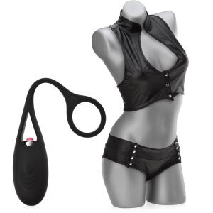 Súprava pre ženy: vibračné vajíčko + súprava spodnej bielizne - 79965847