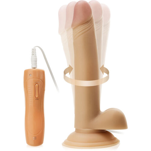 VIBRÁTOR S PŘÍSAVKOU, DILDO S ROTAČNÍM POHYBEM - 10 FUNKCÍ  - 52271093