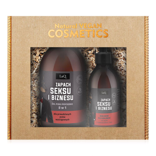 Vôňa sexu a biznisu - sada pre mužov sprchový gél a balzam - 74762308