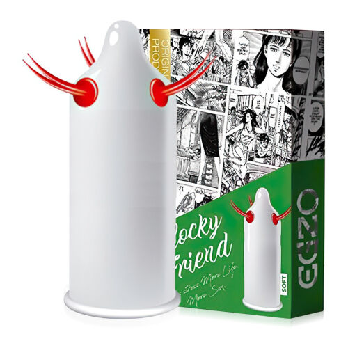 Kondóm s výstupkami EGZO Cocky Friend - 74677958