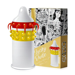 Kondóm s výstupkami EGZO Lucky Dude - 76577099