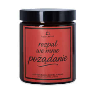 Sójová sviečka s nápisom "Zapaľ vo mne túžbu" pre páry - 72196190