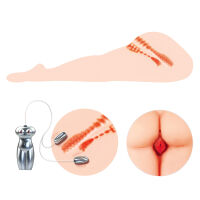 Realistický masturbátor pre mužov s vibráciami sexy nohy - 70093480 - 5