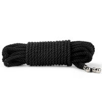 Rebellion čierne lano na viazanie bondage BDSM 10 m - 79901592 - 2