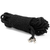 Rebellion čierne lano na viazanie bondage BDSM 10 m - 79901592 - 4