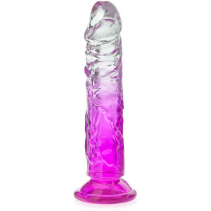 Elastické gélové dildo 17 cm dvojfarebný umelý penis - 74096908