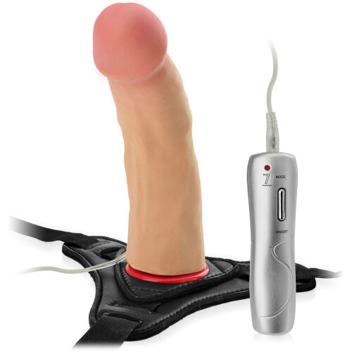 STRAP-ON PÁS NA BOKY S PŘIROZENÝM PENISEM, NEJKVALITNĚJŠÍ UMĚLÁ KŮŽE CYBERSKIN - 72325531