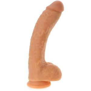 ŽILNATÝ PENIS ELASTICKÉ DILDO S VARLATY NA PŘÍSAVCE  - 72693860