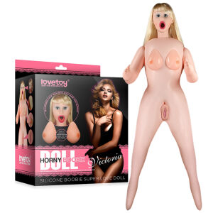 Realistická sex bábika blondínka 152 cm silikónové poprsie + 3 otvory - 71247683