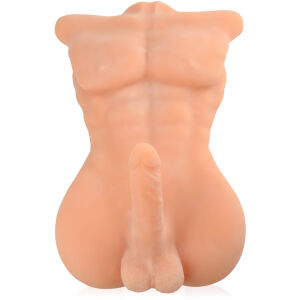 Torzo s veľkým penisom a semenníkmi, mužská bábika svalnatý milenec – 76980464