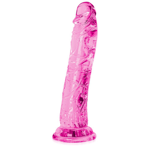 Anatomické dildo ružové 21 cm pružný umelý penis - 73403972